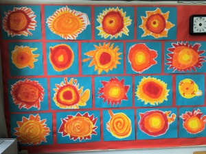 Student Artwork on the concept of our sun and how it looks